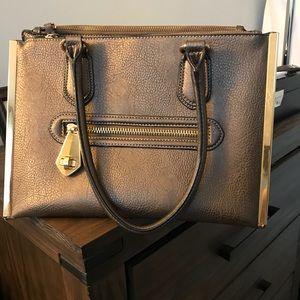 Aldo Metallic gray purse